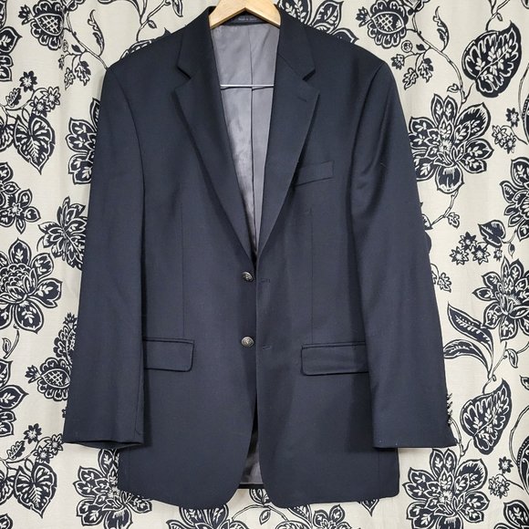 Lauren Ralph Lauren 100% wool black blazer Size 39L - Picture 10 of 12